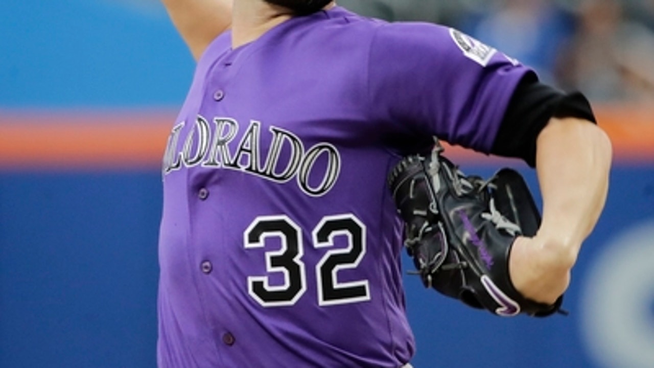 Rockies RHP Chatwood leaves with injury in wild 1st inning